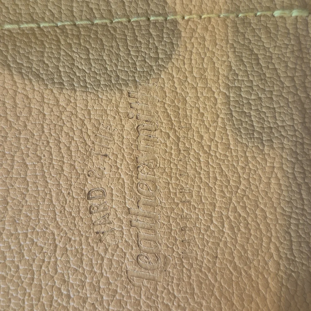 Elegant Yellow Leather Planner
